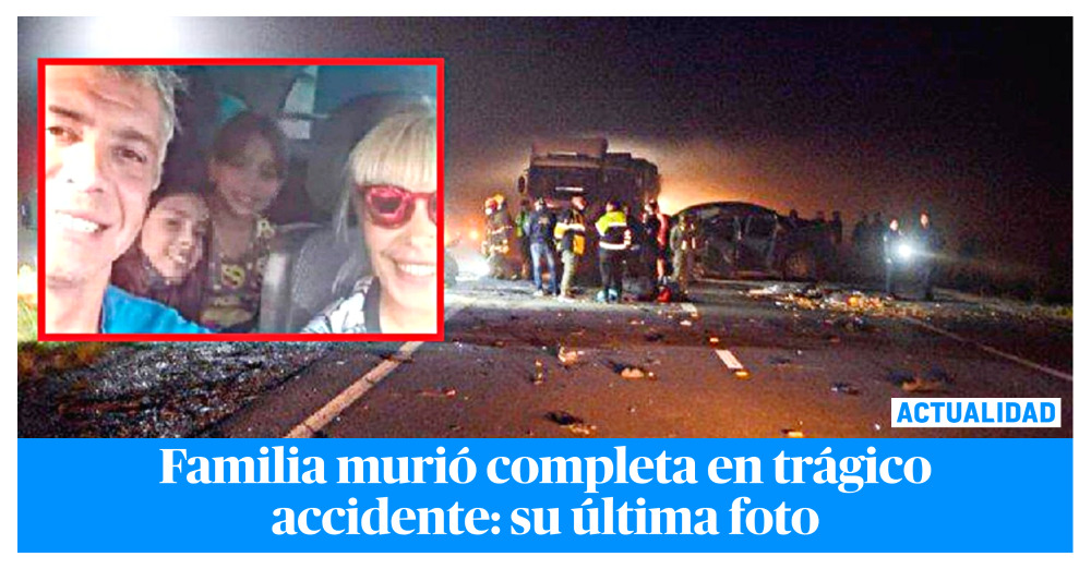 Esta Es La última Selfie De Una Familia Antes De Morir Entera En Fatal ...